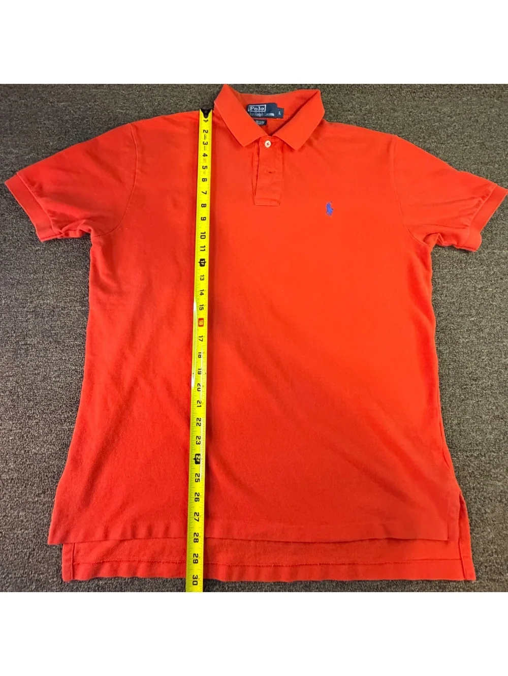 Polo Ralph Lauren Men’s L Red Polo Shirt Blue Pony